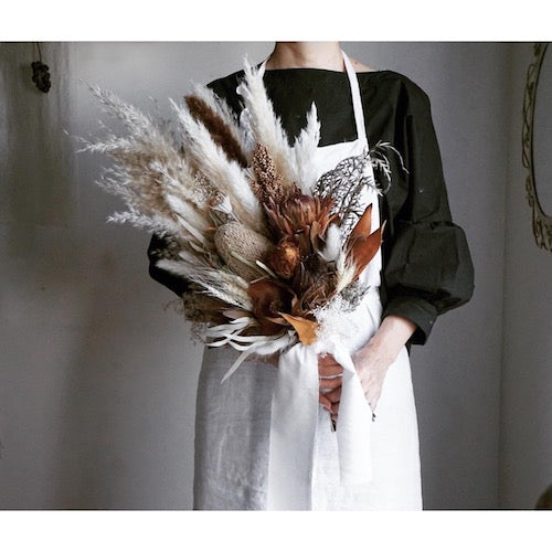 【ドライフラワー】ウェディングブーケ&ブートニア 【結婚式 フラワー ドライフラワー ブーケ ブートニア オーダーメイド】