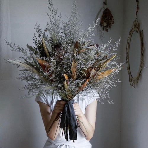 【ドライフラワー】ウェディングブーケ&ブートニア 【結婚式 フラワー ドライフラワー ブーケ ブートニア オーダーメイド】