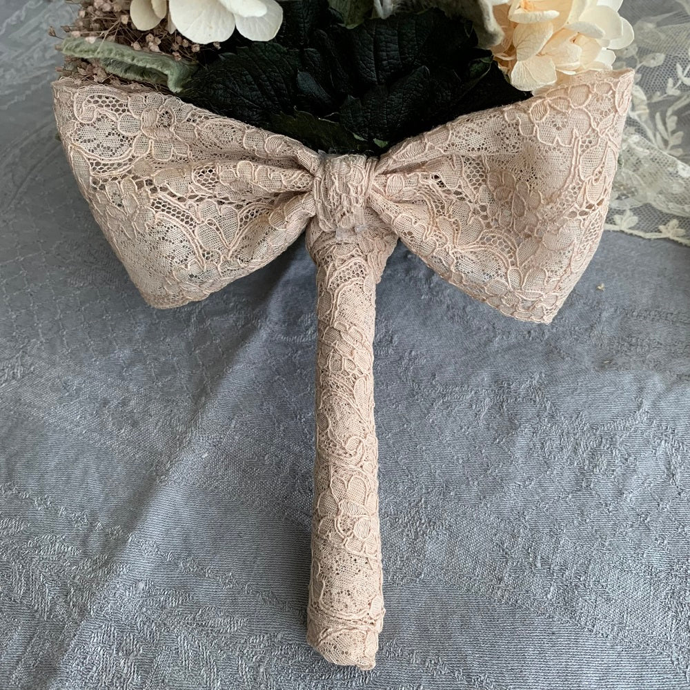 【プリザーブド】アンティークピンク ラウンドブーケ・ブートニア 【結婚式 フラワー ドライフラワー ブーケ ブートニア】