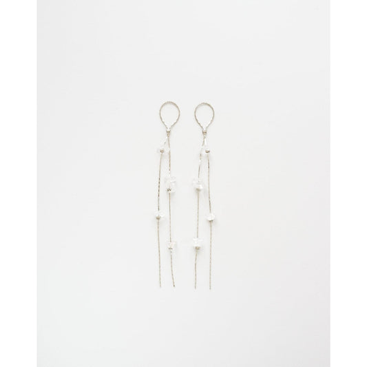 silver crystal chain