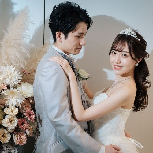 【洋装1着アテンド/リハ付き】シンプルプラン 【結婚式　ヘアメイク　新郎　新婦】