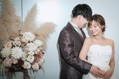 【洋装1着アテンド/リハ付き】シンプルプラン 【結婚式 ヘアメイク 新郎 新婦】