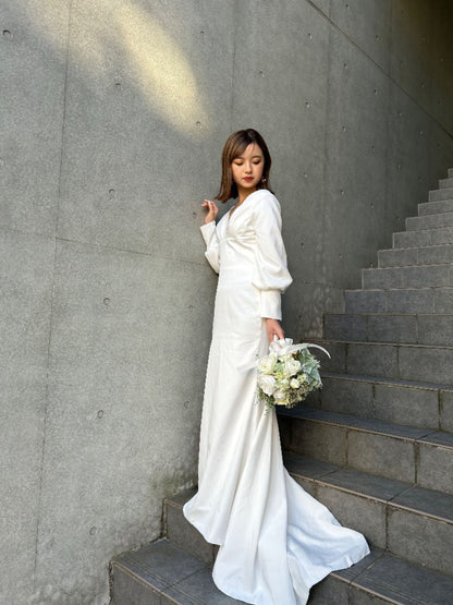 【洋装1着アテンド/リハ付き】シンプルプラン 【結婚式 ヘアメイク 新郎 新婦】