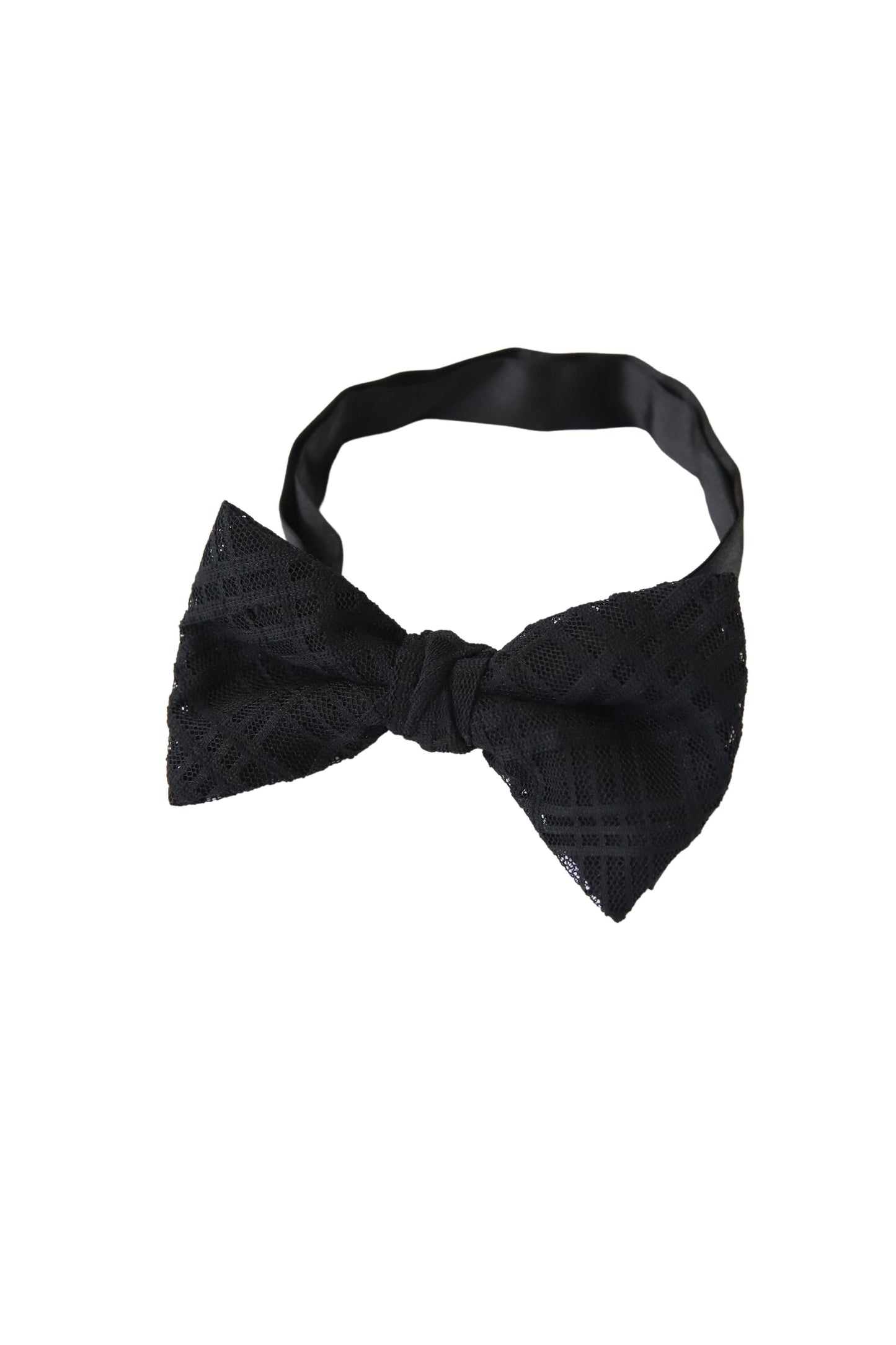 蝶ネクタイ/レースブラック【結婚式 タキシード】