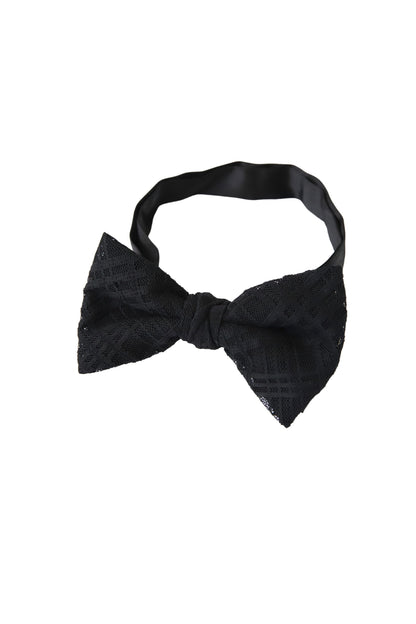 蝶ネクタイ/レースブラック【結婚式 タキシード】