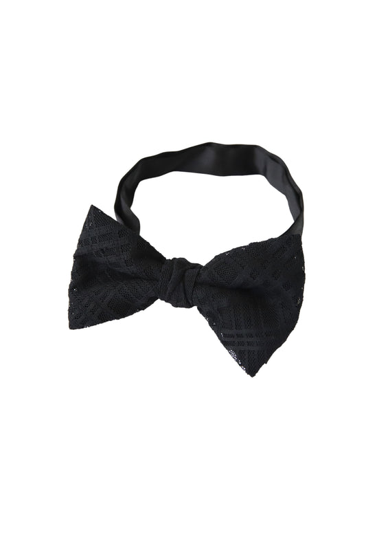 蝶ネクタイ/レースブラック【結婚式 タキシード】