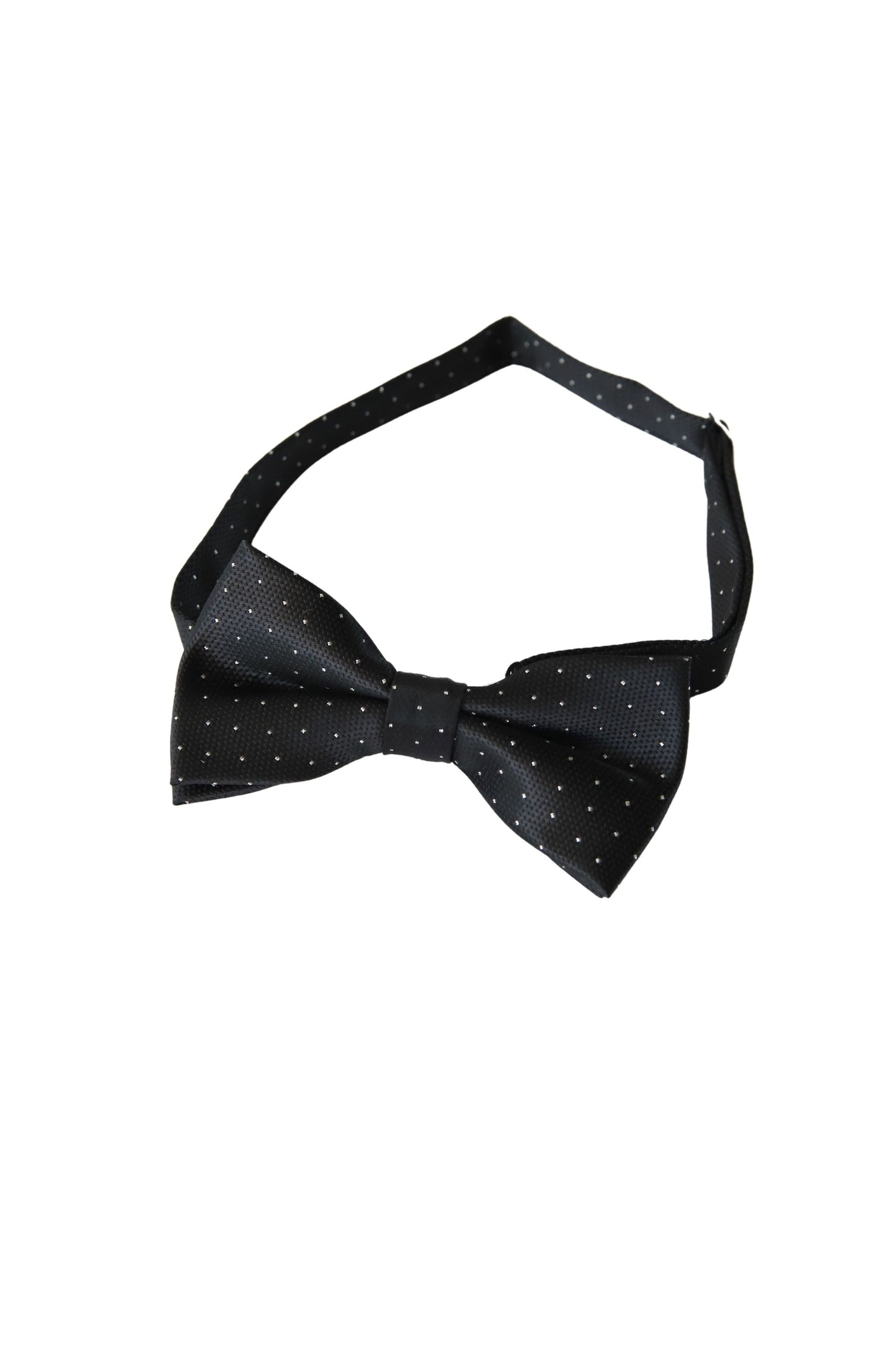 蝶ネクタイ/光沢ドット柄ブラック【結婚式 タキシード】