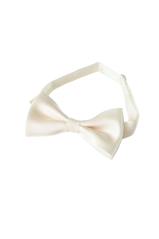 蝶ネクタイ/光沢ホワイト【結婚式 タキシード】