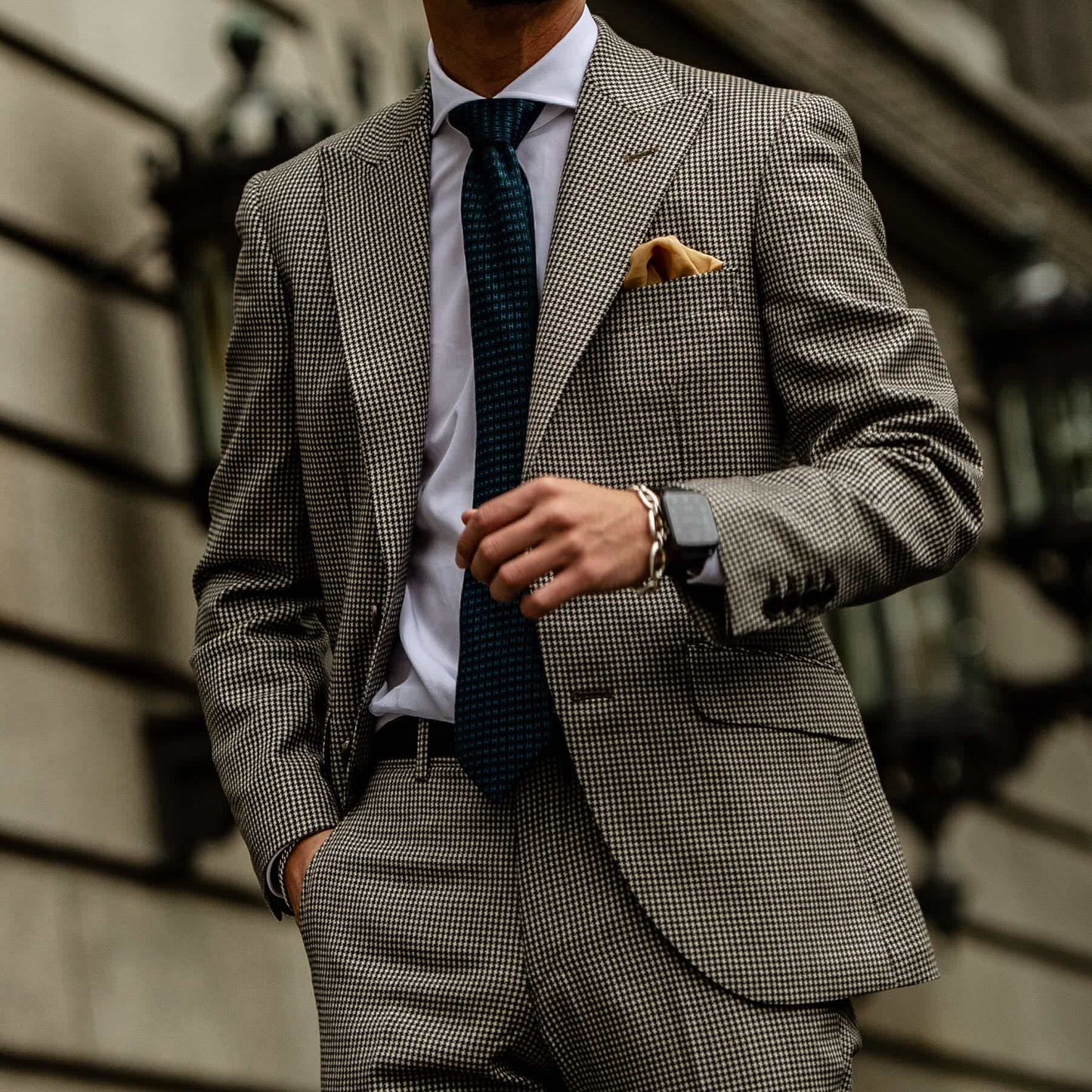 千鳥柄スーツ【結婚式 タキシード オーダーメイド】