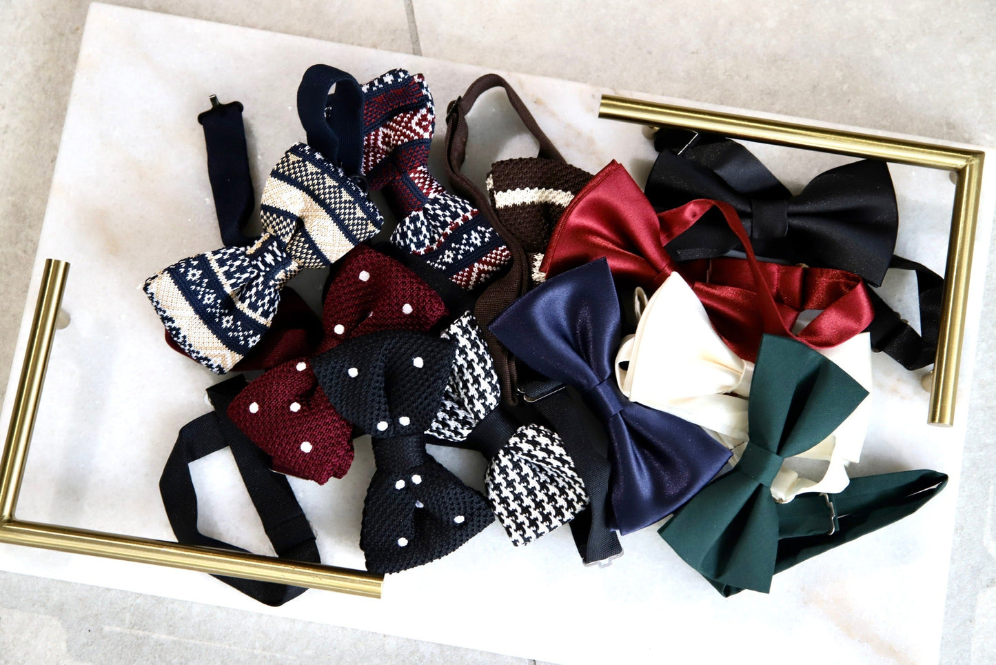 蝶ネクタイ/無地グリーン【結婚式 タキシード】