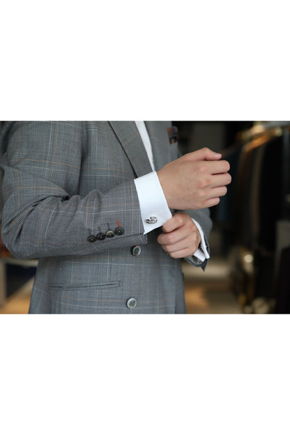 カフリンクス/シルバー【結婚式 タキシード】