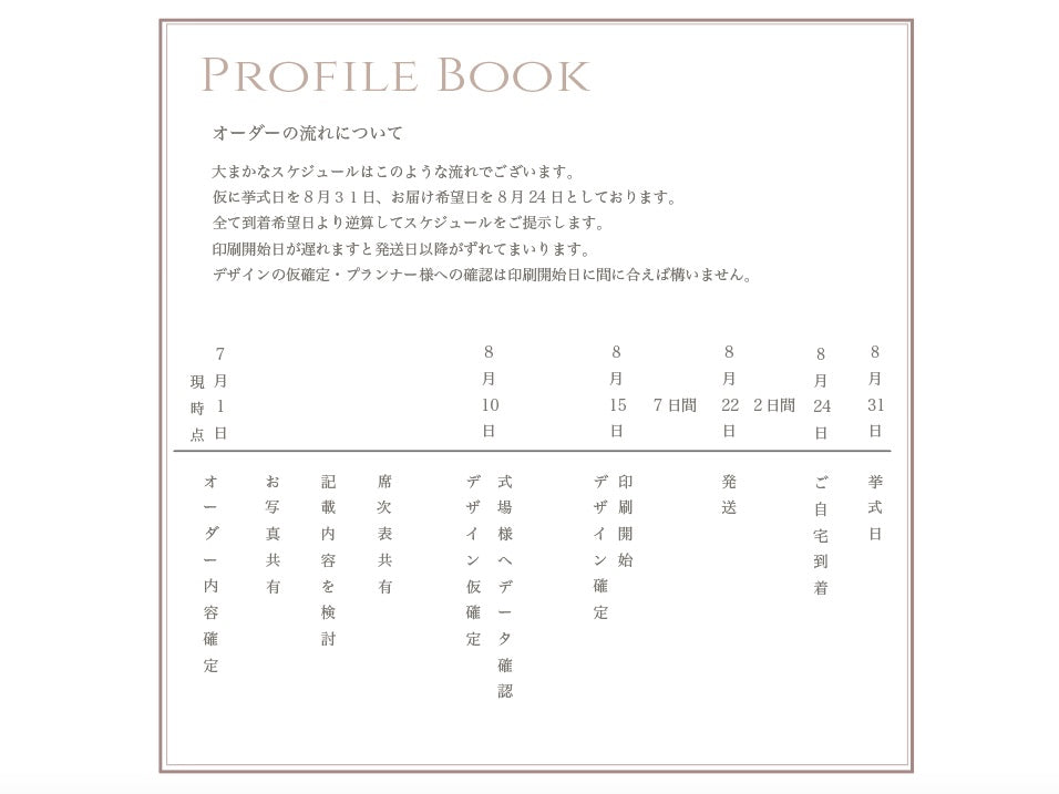 【プロフィールブック】The Old【結婚式　ペーパー　プロフィールブック】