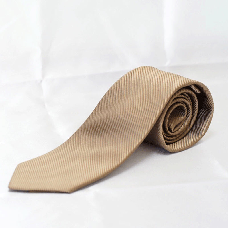 無地光沢ネクタイ/ゴールド PRIVEオリジナルネクタイ 【結婚式 ネクタイ】