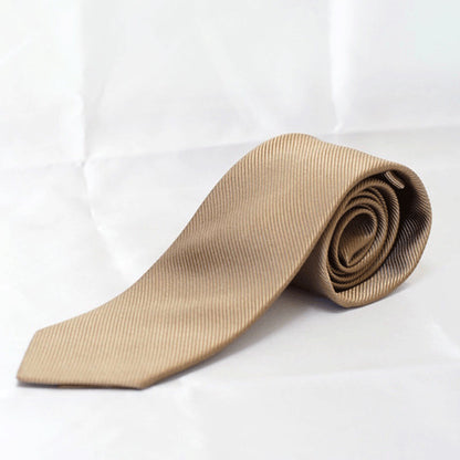 無地光沢ネクタイ/ゴールド PRIVEオリジナルネクタイ 【結婚式 ネクタイ】