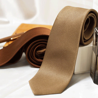 無地光沢ネクタイ/ゴールド PRIVEオリジナルネクタイ 【結婚式 ネクタイ】