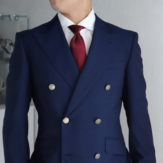 無地光沢ネクタイ/レッド PRIVEオリジナルネクタイ 【結婚式 ネクタイ】