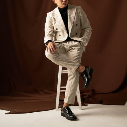 Corduroy Double/ホワイト 【結婚式 タキシード】