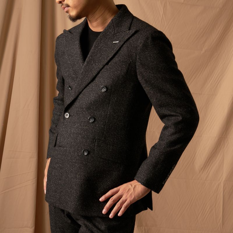 Flannel Double/ブラック【結婚式 タキシード】