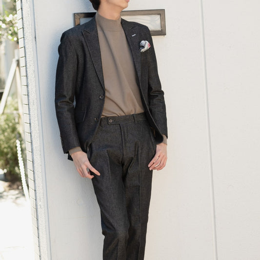 Denim Single/ブラック【結婚式 タキシード】