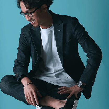 Denim Single/ブラック【結婚式 タキシード】