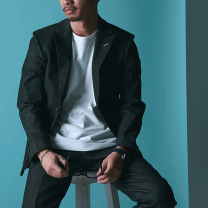 Denim Single/ブラック【結婚式 タキシード】