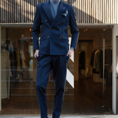 Denim Double/ブルー 【結婚式 タキシード】