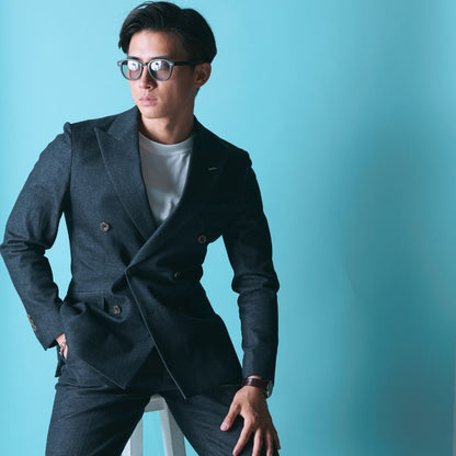 Denim Double/ブルー 【結婚式 タキシード】