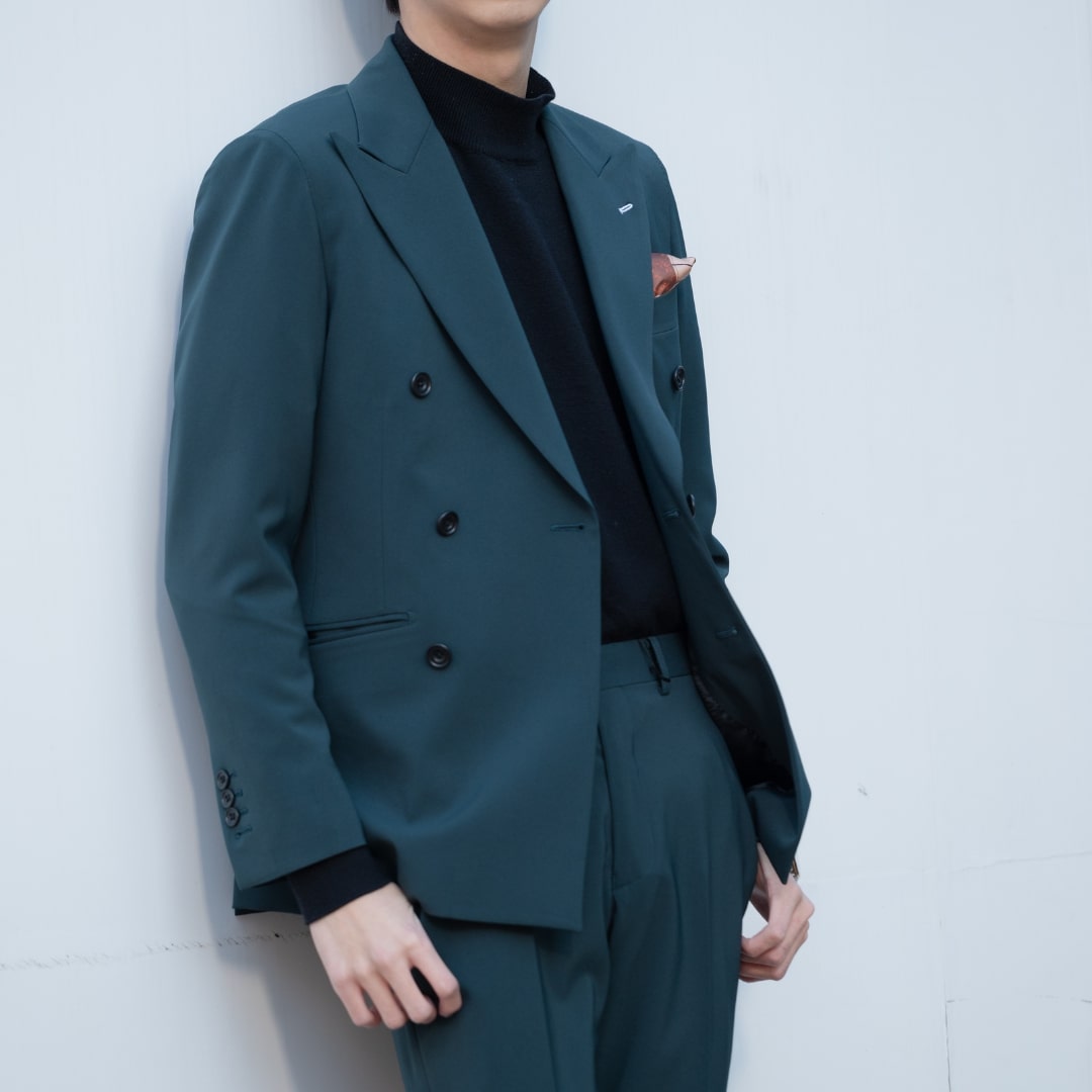 Basic Double/カーキ【結婚式 タキシード】