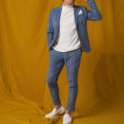 Wash Denim Single/ブルー【結婚式 タキシード】