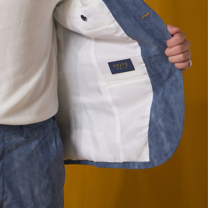 Wash Denim Single/ブルー【結婚式 タキシード】