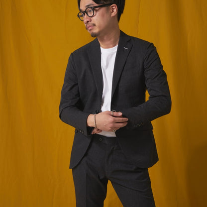 Nylon Single/ブラック【結婚式 タキシード】