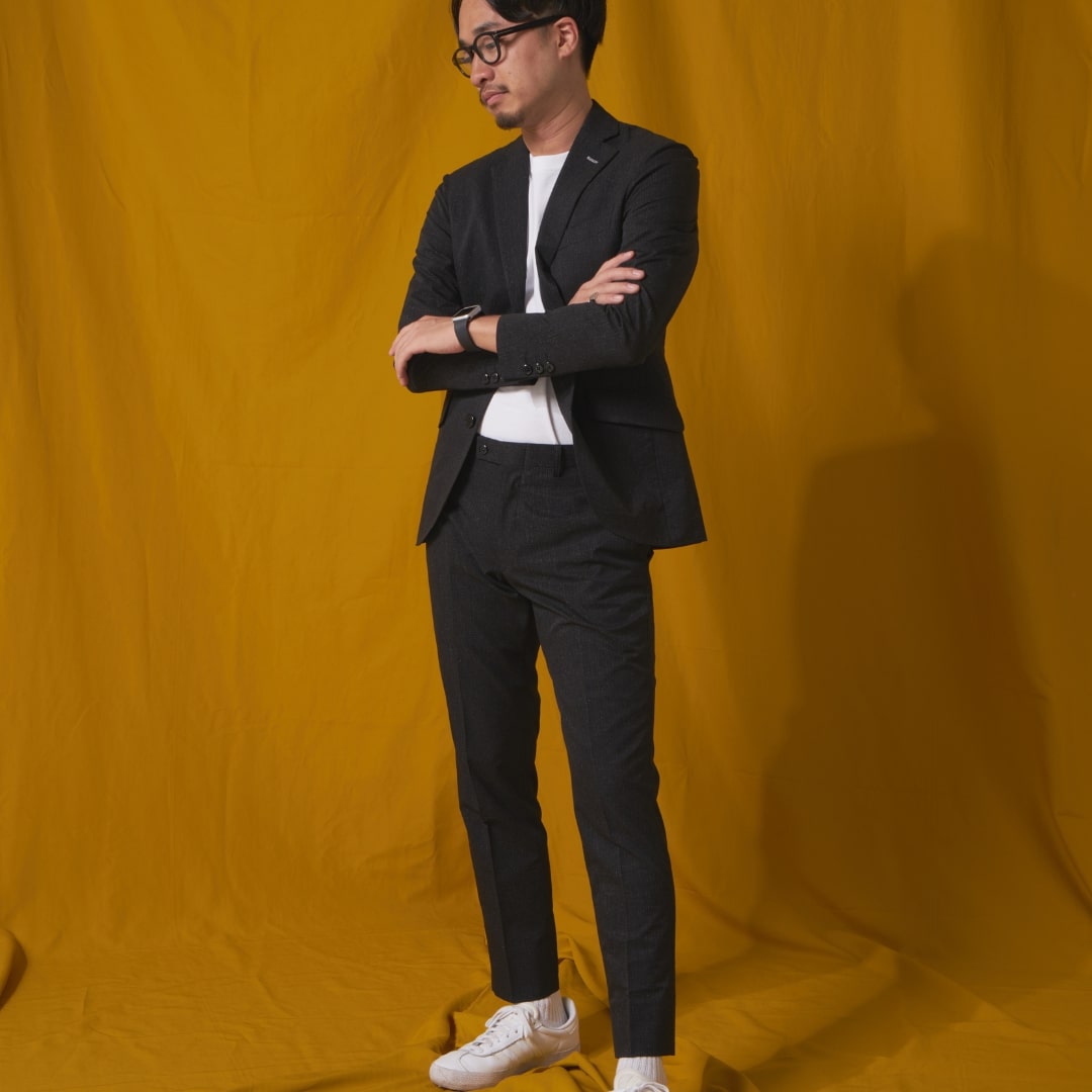 Nylon Single/ブラック【結婚式 タキシード】