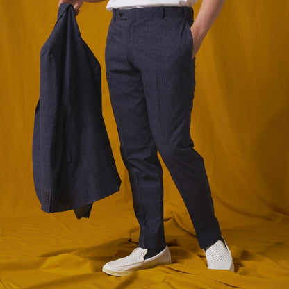 Nylon Single/ネイビー【結婚式 タキシード】