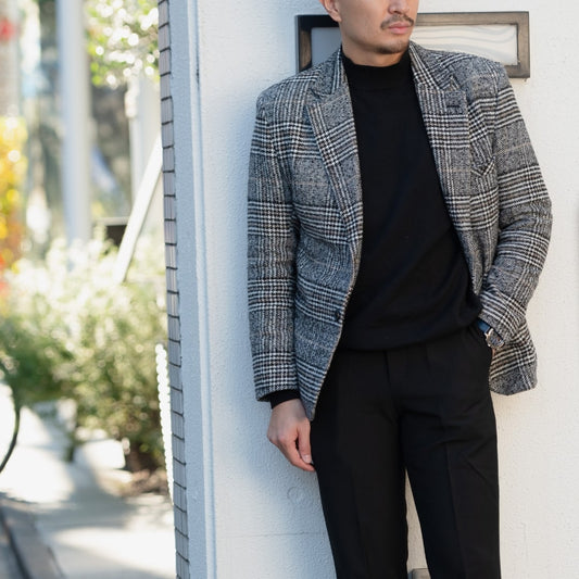 K Check Flannel/ブラック【結婚式 タキシード】