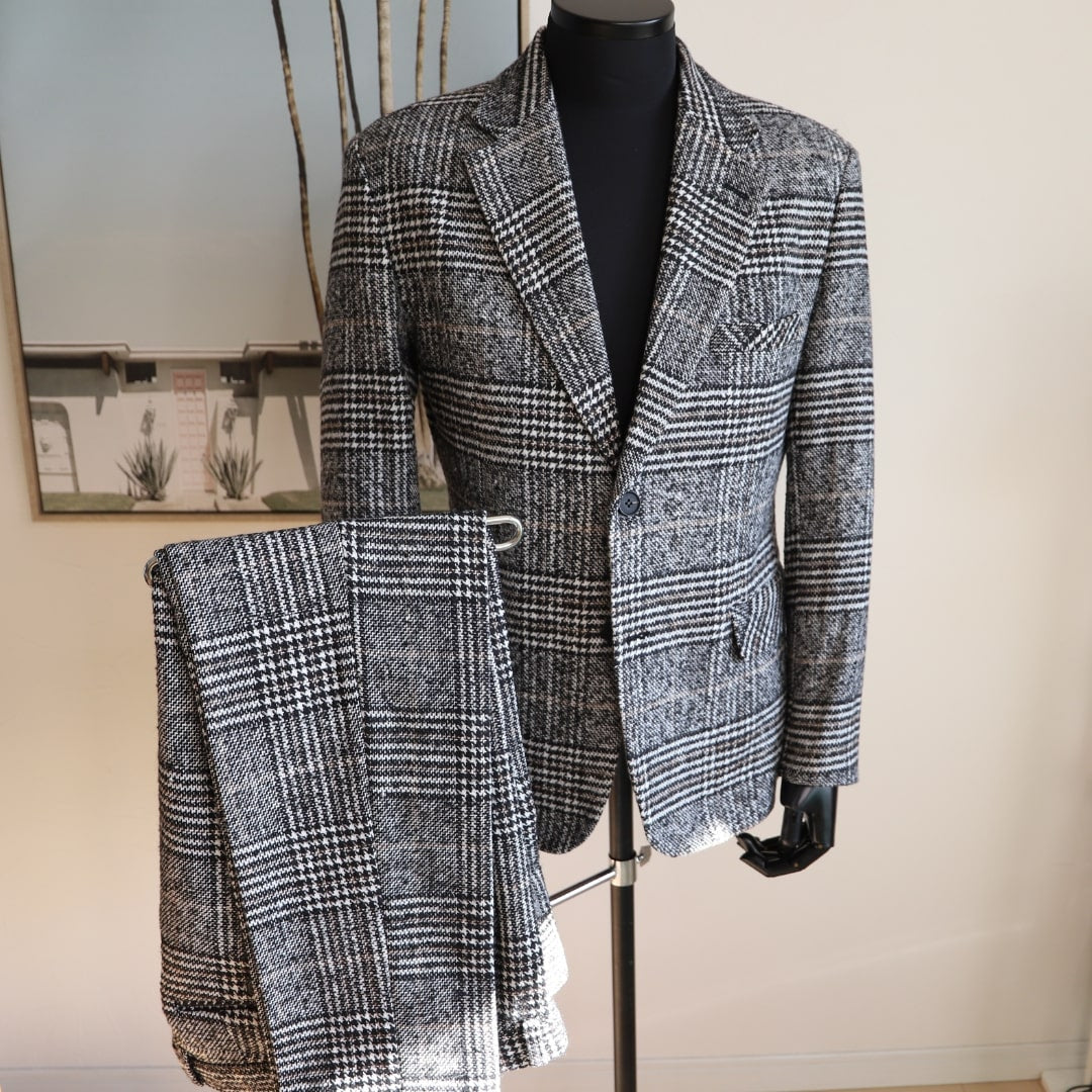 K Check Flannel/ブラック【結婚式 タキシード】