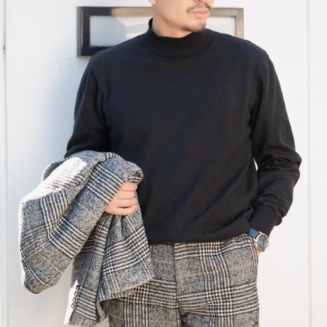 K Check Flannel/ブラック【結婚式 タキシード】
