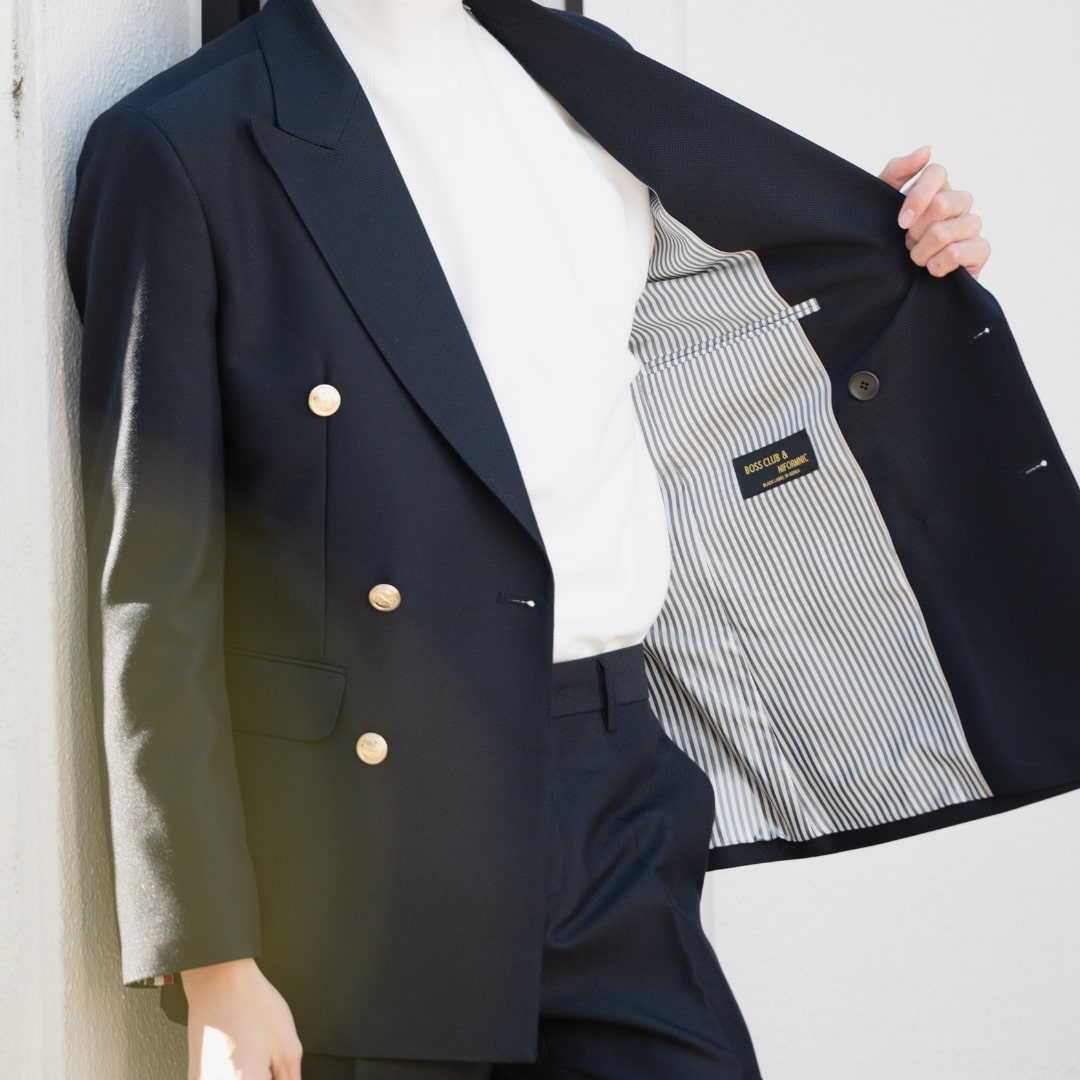 K Double 3Line/ネイビー【結婚式 タキシード】