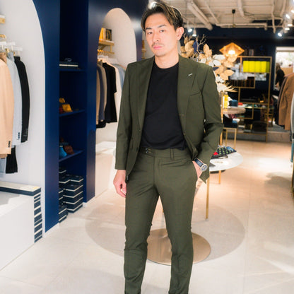 Gloss Single/カーキ【結婚式 タキシード】