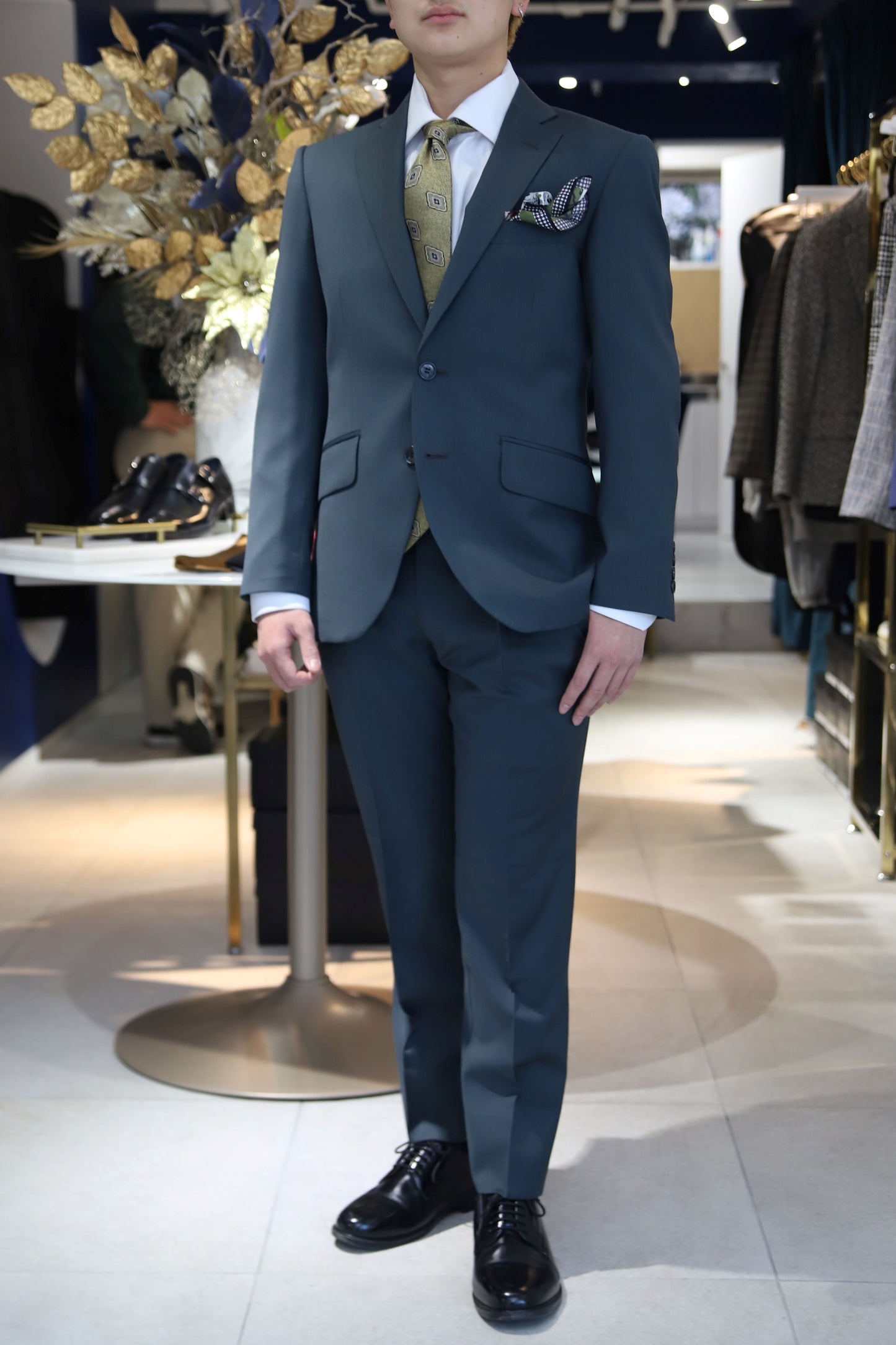 カーキスーツ【結婚式 タキシード オーダーメイド】