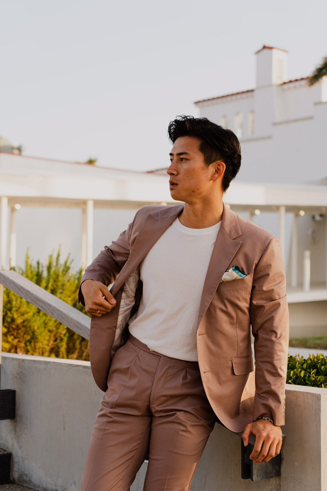 ピンクベージュスーツ【結婚式 タキシード オーダーメイド】