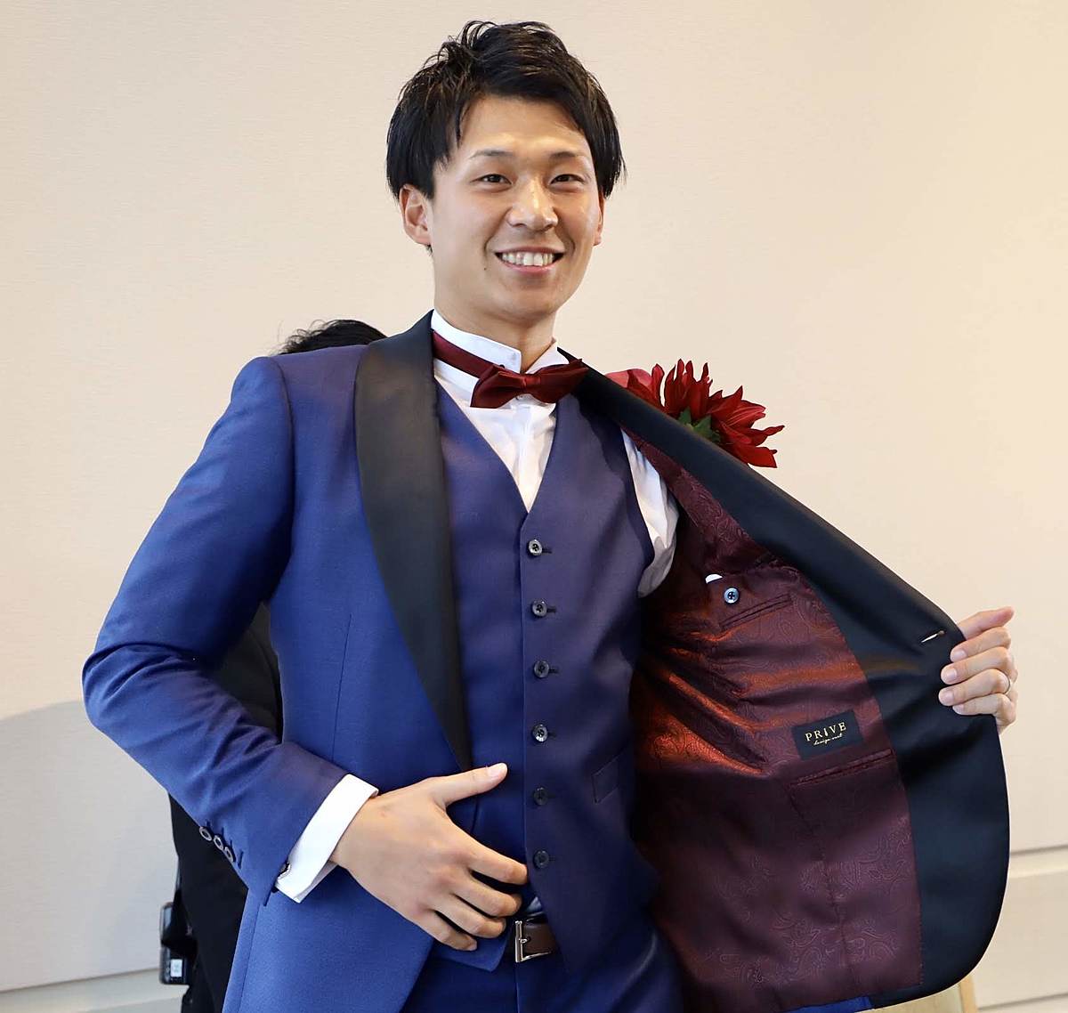 【CORDY特典あり】ベスト付きタキシード/ネイビー【結婚式 タキシード オーダーメイド】