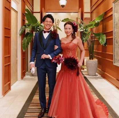 【CORDY特典あり】ベスト付きタキシード/ネイビー【結婚式 タキシード オーダーメイド】