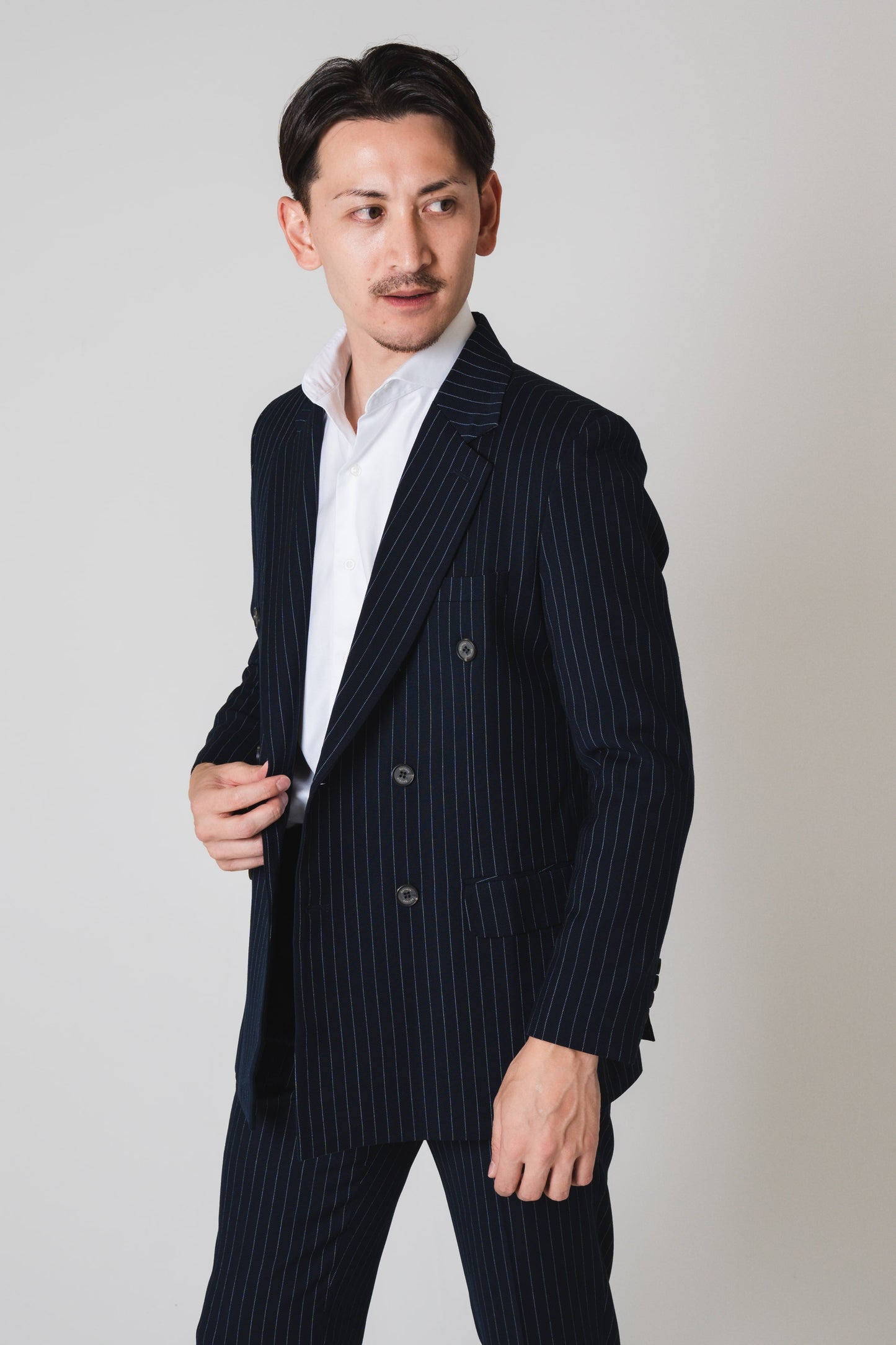 Stripe Double/ネイビー【結婚式 タキシード】