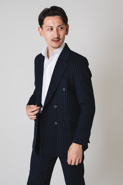 Stripe Double/ネイビー【結婚式 タキシード】