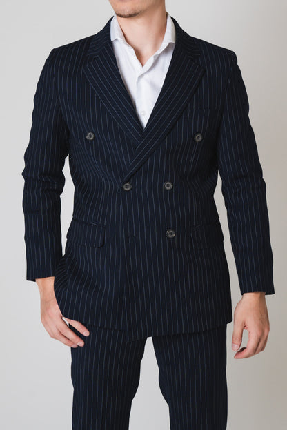 Stripe Double/ネイビー【結婚式 タキシード】