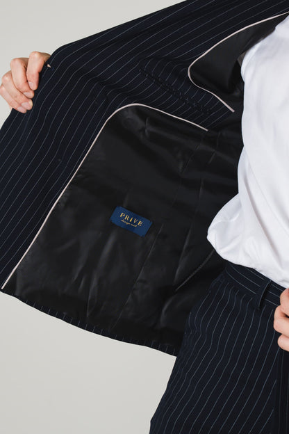 Stripe Double/ネイビー【結婚式 タキシード】