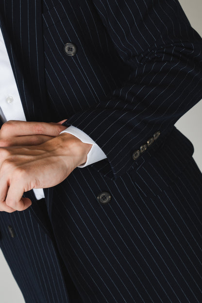 Stripe Double/ネイビー【結婚式 タキシード】