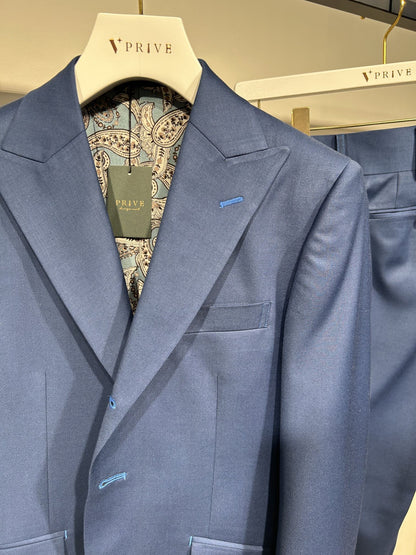 Gloss Single/ブルー【結婚式 タキシード】