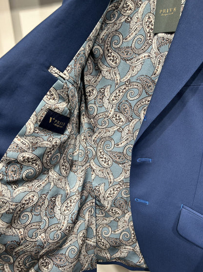 Gloss Single/ブルー【結婚式 タキシード】