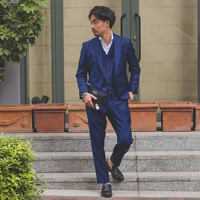 【CORDY特典あり】ブルースーツ/ベスト付き【結婚式 タキシード オーダーメイド】